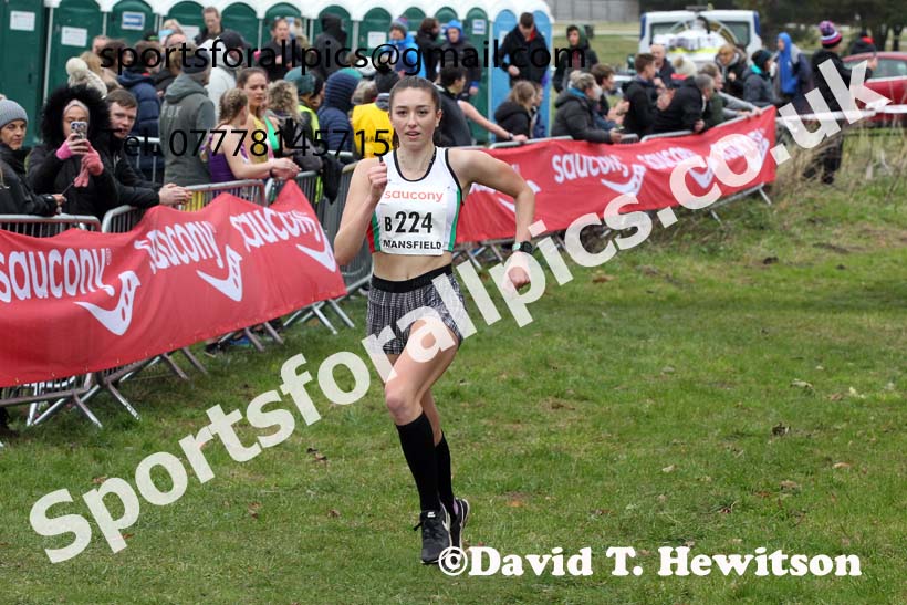 Junior womens 2021 National Cross Country Relays, Berry Hill Park, Mansfield. Photo: David T. Hewitson/Sports for All Pics